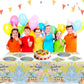 Adventure World Awaits Map Party Tableware,20 Plates and 20 Napkins and Tablecloth71 '' x 42 ''Travel Retirement Adventure World Party Decorate