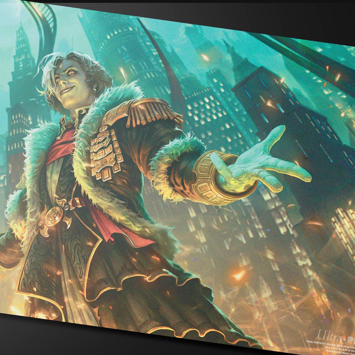 Ultra PRO - Final Fantasy x Universes Beyond Emet-Selch, Unsundered/Hades, Sorcerer of ELD Double-Sided Playmat for Magic: The Gathering | Card Game