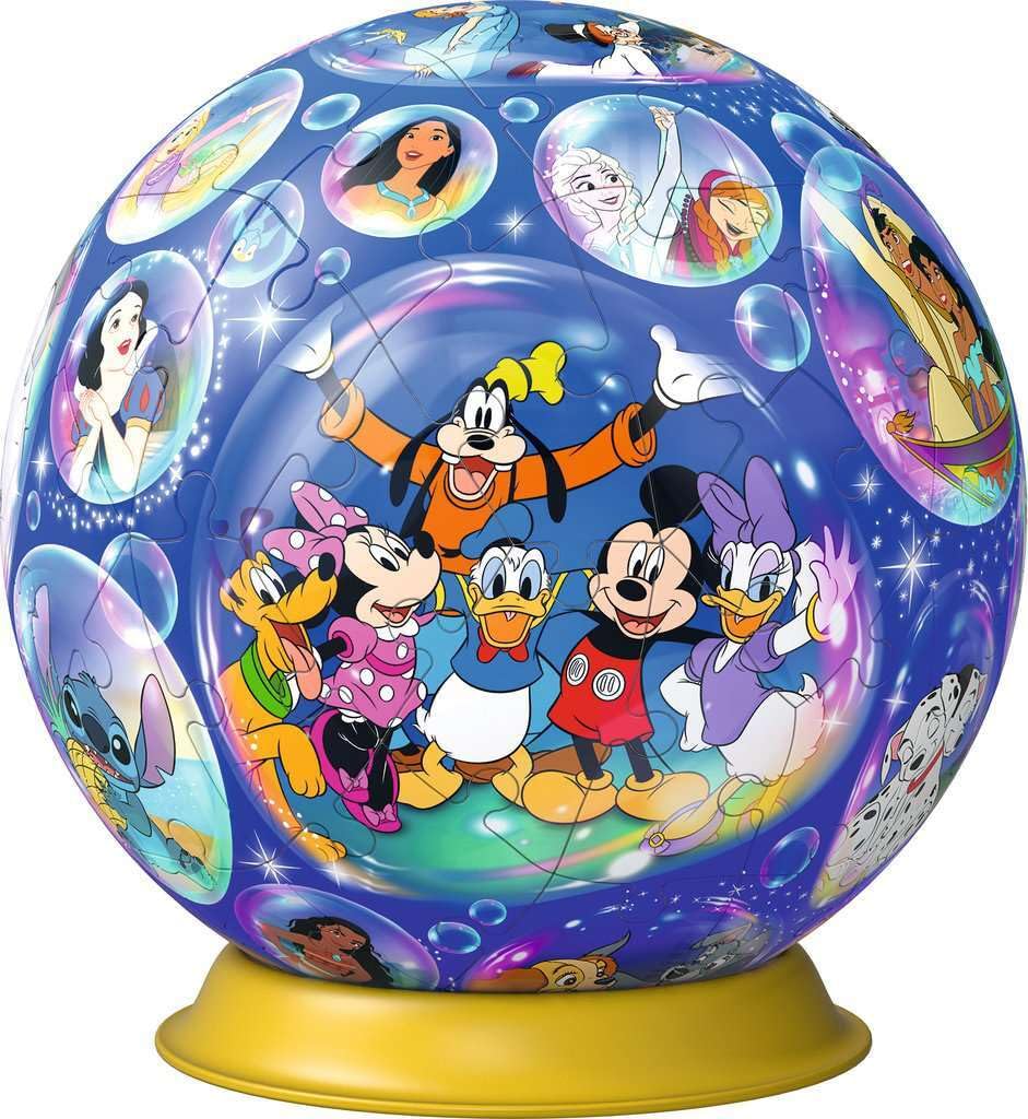 Ravensburger 3D Puzzle Ball Disney Characters 72 Pieces Puzzle Ball for Disney Fans from 6 Years