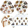 Dog Party Tableware Set,20 Plates and 20 Napkins and Tablecloth71 '' x 42 '',Dog Birthday Theme Party Decorate Supplies
