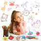 Natonhi Shrinky Dink Sheets Kit 145Pcs Shrink Art Kit Including 20pcs Shrinky Paper Sheets 6pcs Traceable Picture Keychains Accessories- Perfect