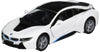 KiNSMART - BMW i8 1:36 Scale 5" Die Cast Metal Model Toy Super Car w/Pullback Action (White)