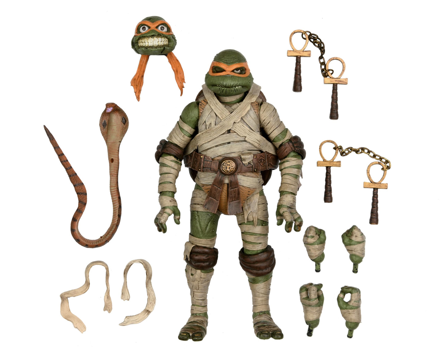 Unviersal Monsters x Teenage Mutant Ninja Turtles: Michelangelo as The Mummy Ultimate 7" Action Figure