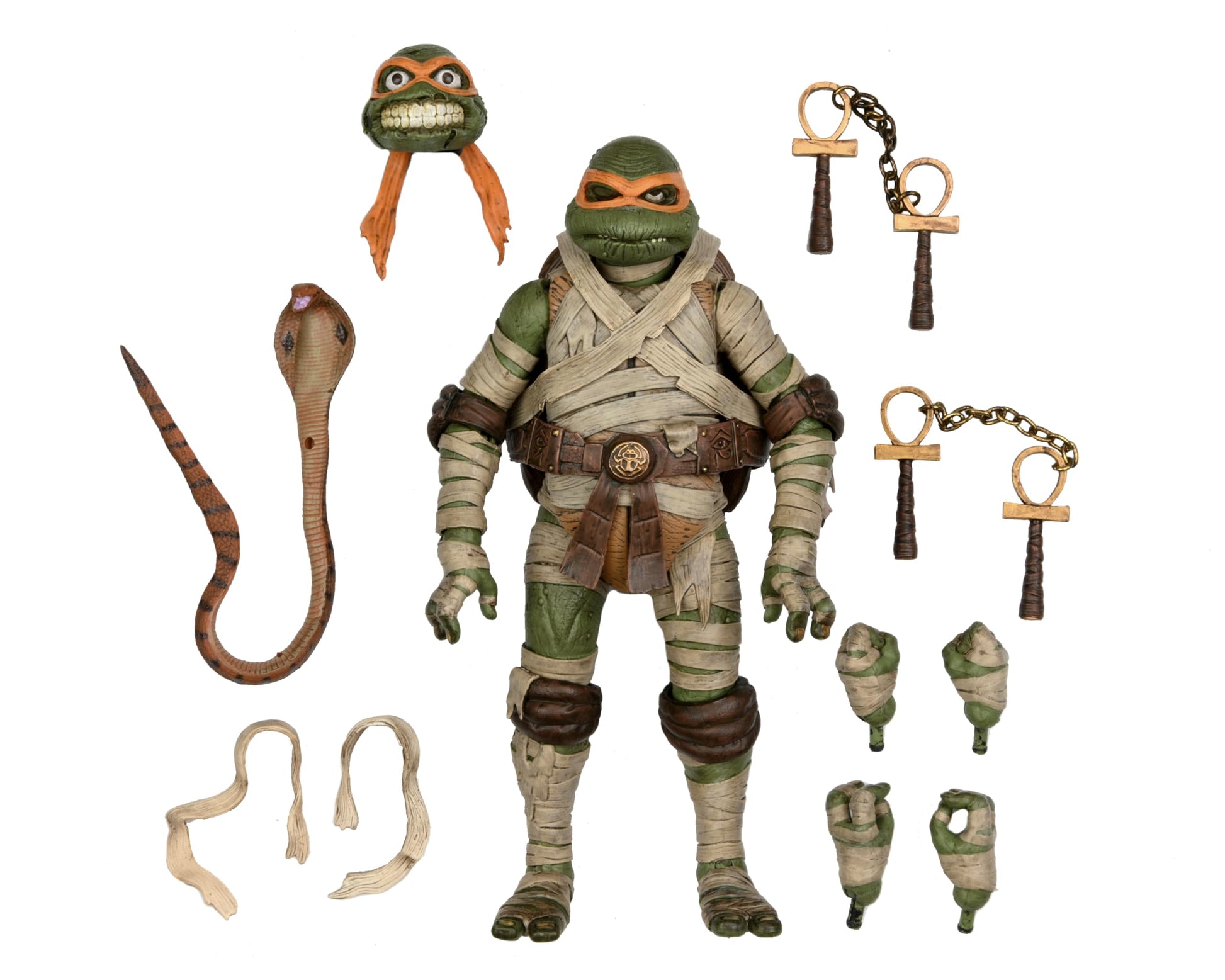 Unviersal Monsters x Teenage Mutant Ninja Turtles: Michelangelo as The Mummy Ultimate 7" Action Figure
