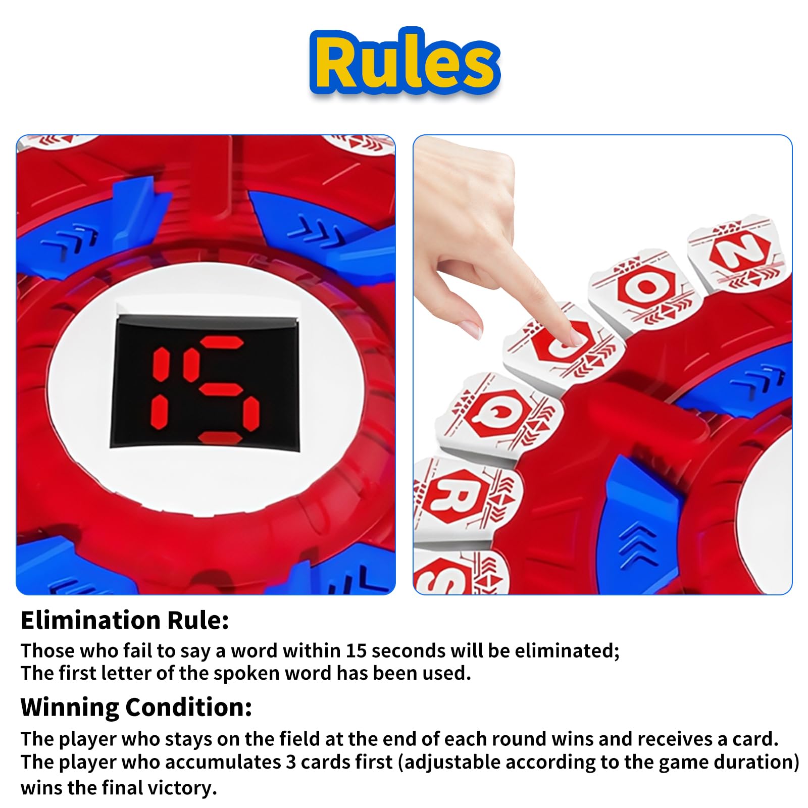rytopt Juegos De Mesa, Juegos De Mesa En EspañOl, 24 Letters, 2-8 Players, 15-20 Minute Play Time, Board Games, Challenge Educational Vocabulary