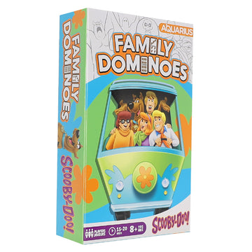 AQUARIUS Scooby-Doo Family Double 6 Dominoes Game - 28 Cartoon Tiles Featuring Scooby Doo - Easy Matching Game for Kids & Adults - Official Scooby-Doo