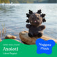 The Petting Zoo Black Axolotl Stuffed Animal Plushie, Gifts for Kids, Nuggetz Animals, Salamander Plush Toy, 6 inches