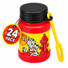 4E’s Novelty 24 Mini Bubbles Bulk - Bubbles for Kids, Firefighter Party Supplies, Fire Truck Theme, Dog Paw Themed Party Favors, Birthday Goodie Bags