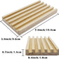 Yuanhe Domino Holder Trays Rack - Set of 4 Wooden Tiles Stand Holders for Mexican Train Rummy Chickenfoot