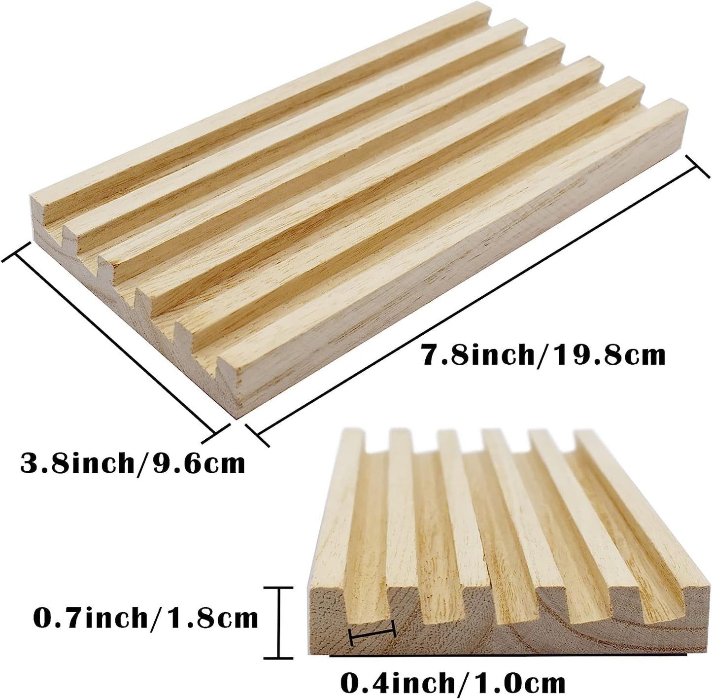 Yuanhe Domino Holder Trays Rack - Set of 8 Wooden Tiles Stand Holders for Mexican Train Rummy Chickenfoot