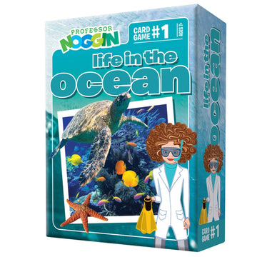 Outset Media Professor Noggin's Life in The Ocean Trivia Card Game - an Educational Based Card Game for Kids - Trivia, True or False, and Multiple