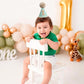HGFC Natural Boho Birthday Hat - Boho First/1st Birthday Decorations,Cake Smash Photo Prop (Green)