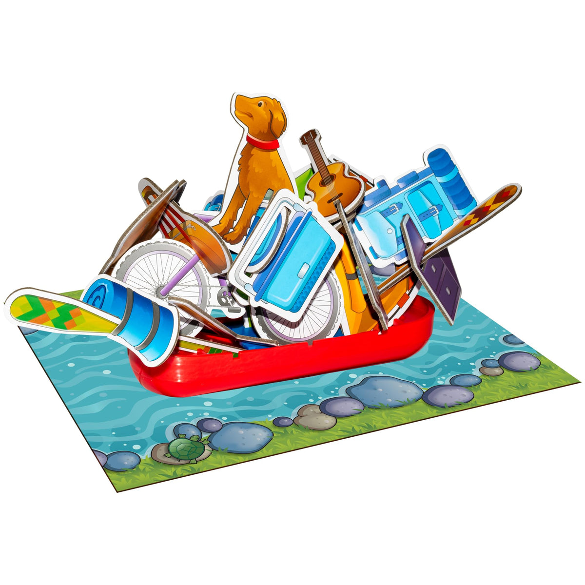 Winning Moves Crazy Canoe, Camping Themed Stacking Game