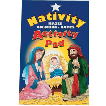 Fun Express Nativity Activity Coloring Books for Christmas - Set of 12 Pads - Holiday Kids Activities and Crafts