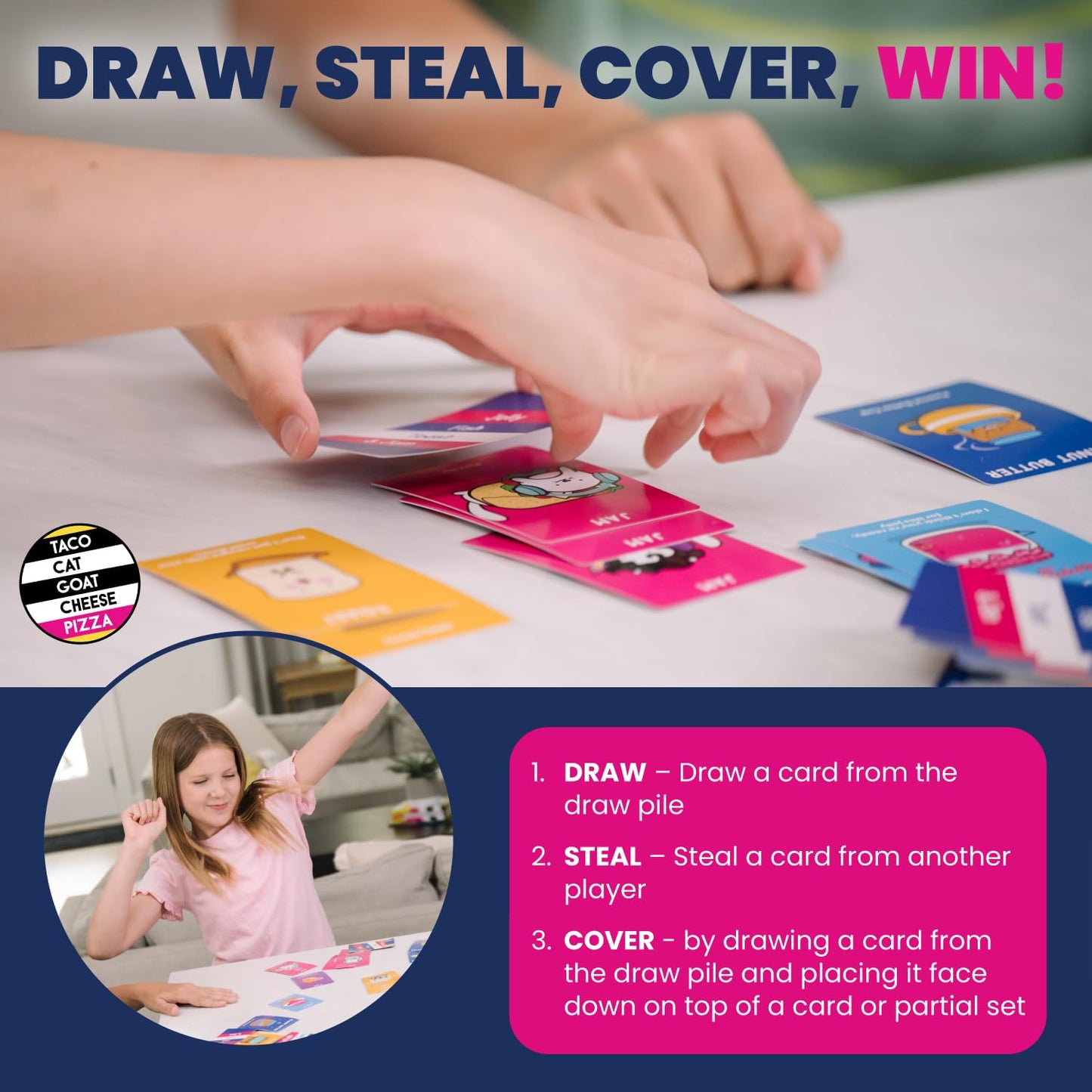Jelly Fish Toast & Jam Wildly Entertaining Strategy Card Game for Family and Group Game Night | Easy to Learn and Play with 10 Minute Rounds | Fun
