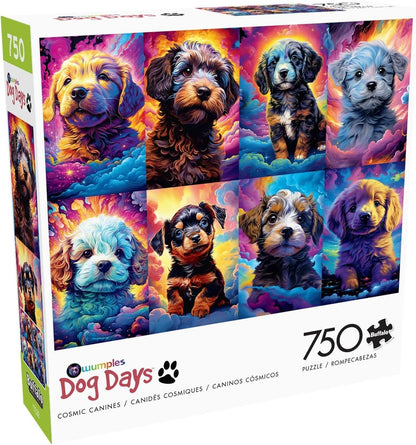 Buffalo Games - Wumples - Wumples - Cosmic Canines - 750 Piece Jigsaw Puzzle for Adults -Challenging Puzzle Perfect for Game Nights - Finished Size is