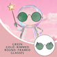 VPDSLABUBU Glasses for 17cm Doll(No Dolls), Set of 4 Mini Glasses for 3.94-6.7 Inch (10-17 cm) Dolls. Suitable Accessories for Many Doll