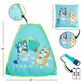Bluey 3-Piece Adventure Slumber Set - Pop-Up Play Tent, Pillow & Flashlight, Fun Indoor Playhouse for Kids Ages 3+, Perfect for Sleepovers, Camping