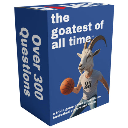 HARSTCO GAMES The Goatest of All Time - Basketball Trivia Game! 300 Trivia Questions on the Greatest pro Basketball Players, Teams and Coaches of All