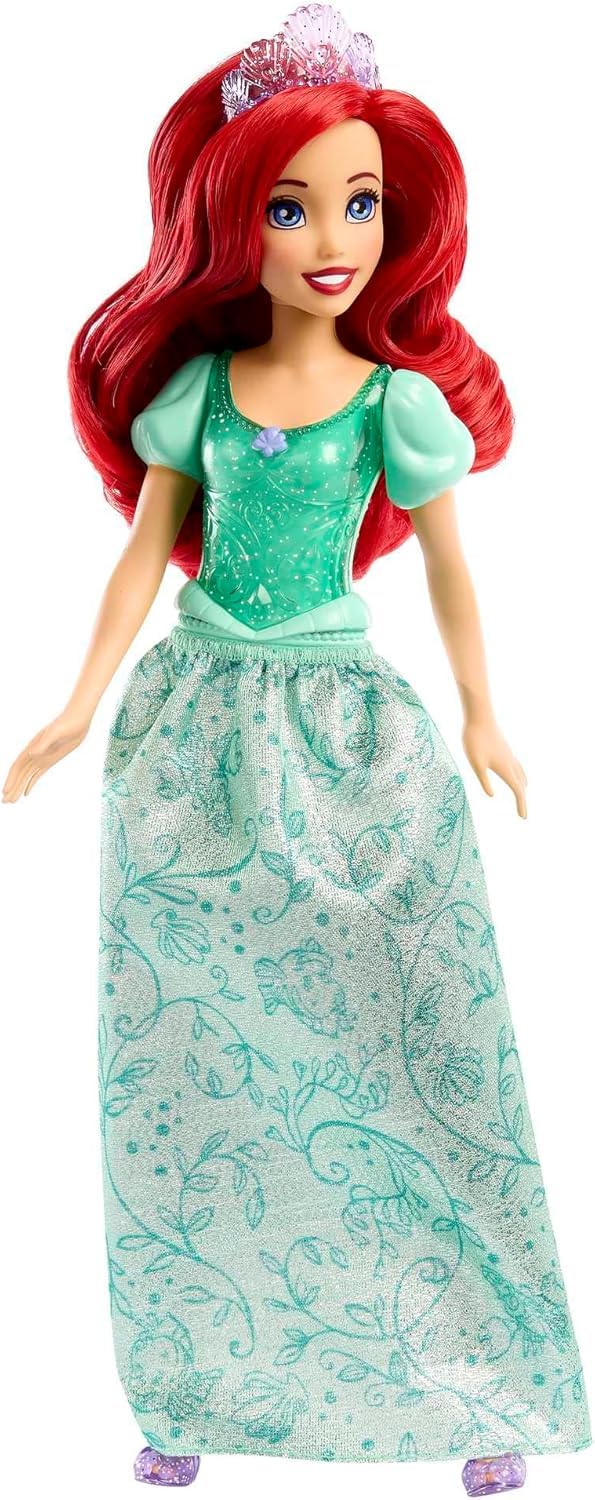 Mattel Disney Princess Ariel Doll in Sparkling Fashion with Removable Skirt, Tiara and Shoes, Posable & Collectible, Inspired by the Little Mermaid