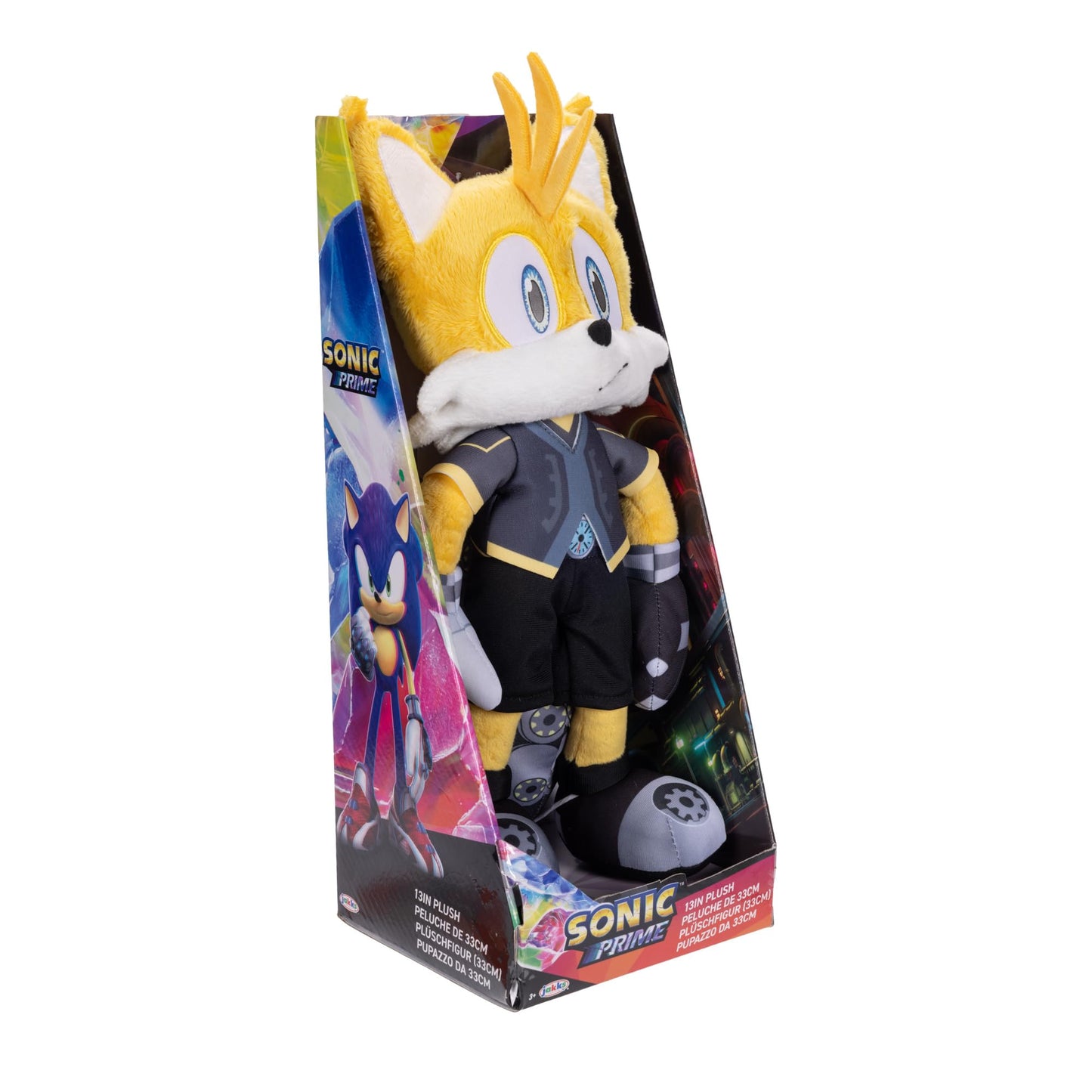 Sonic Prime 13-inch Soft Plush Tails Nine Ages 3+ (Officially licensed by Sega and Netflix)