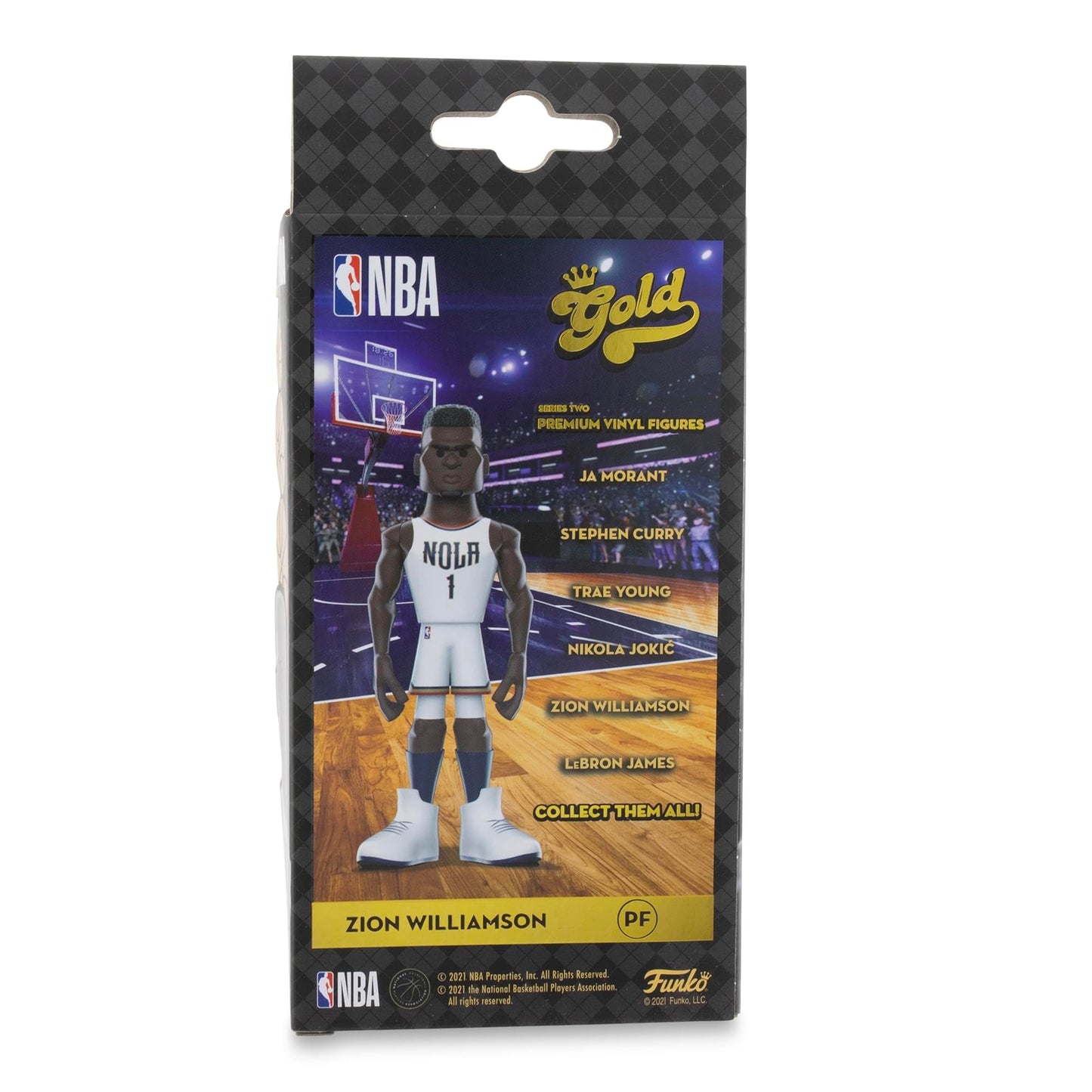 Funko New Orleans Pelicans NBA Gold 5 Inch Vinyl Figure | Zion Williamson Chase