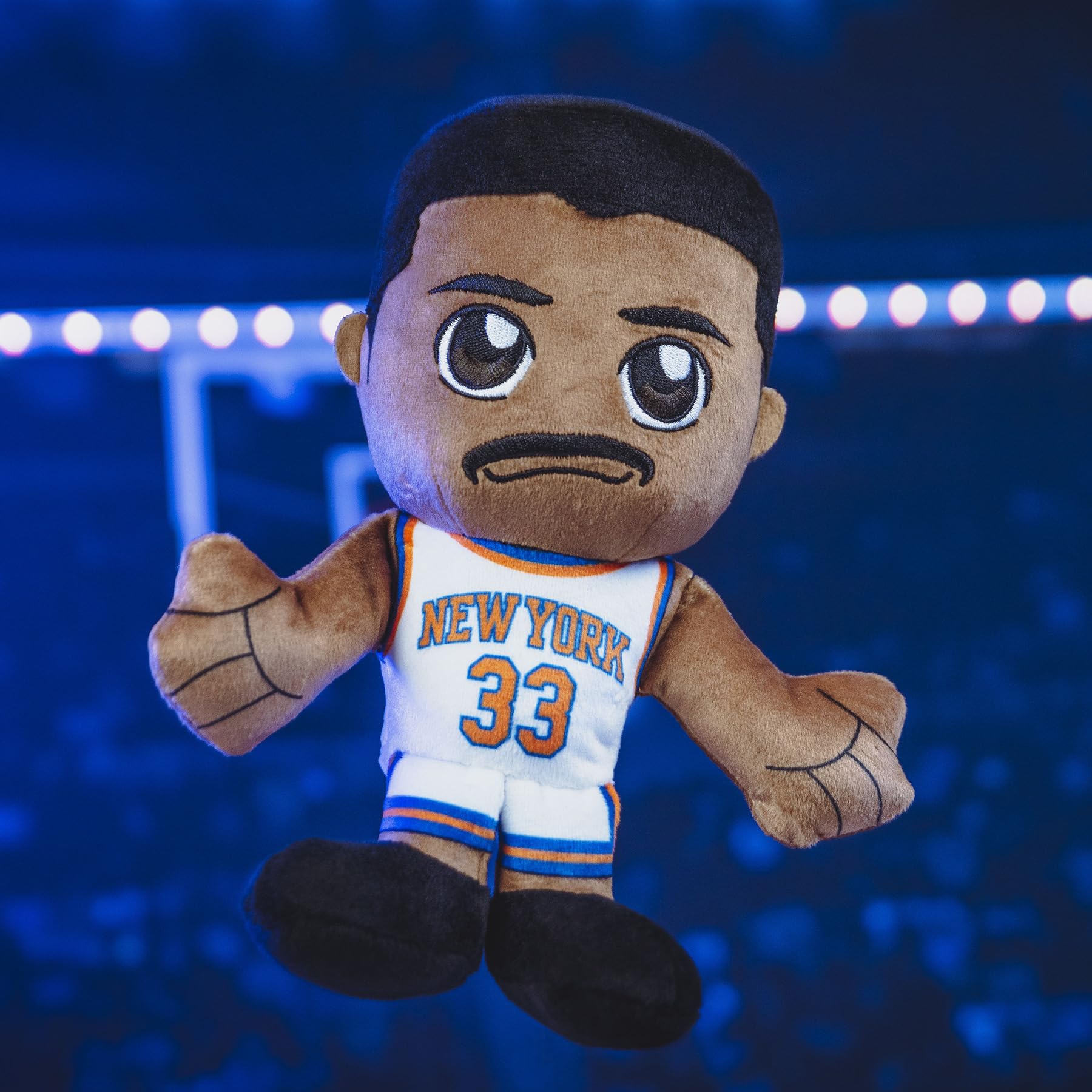 Bleacher Creatures New York Knicks Patrick Ewing 8" NBA Kuricha Sitting Plush - Soft Chibi Inspired NBA Legend