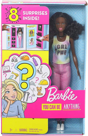 Barbie Doll with 2 Surprise Career Looks Featuring 8 Surprises, 2