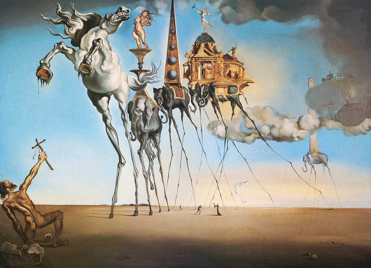 EuroGraphics Salvador Dalí The Temptation of St. Anthony Puzzle (1000 Piece) , White