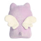 Aurora Enchanting Tasty Peach Candy Heart Meowchi Stuffed Animal - Bright & Colorful Design - Showpiece Plush - Lavender 7 Inches