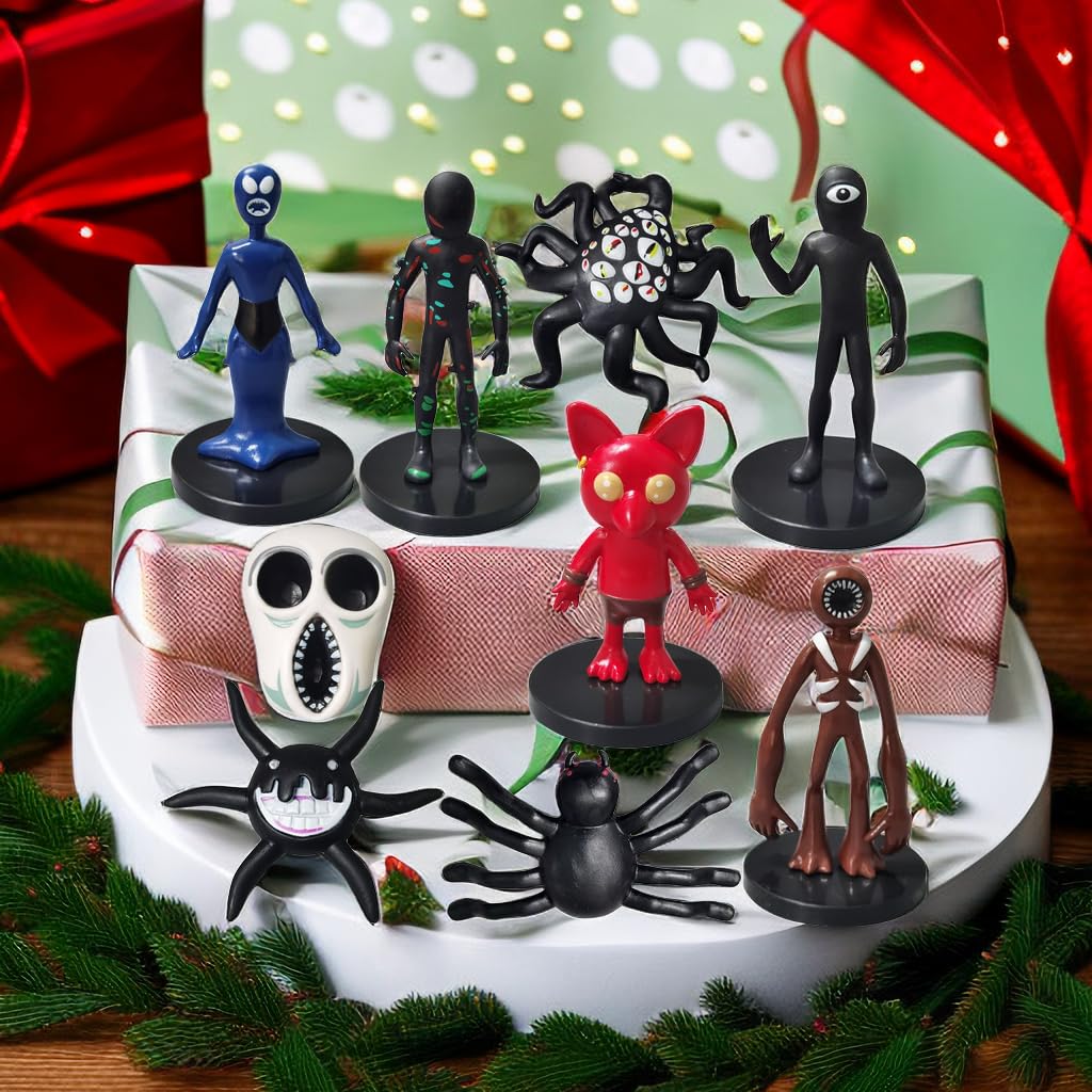 PIKATANG 9 PCS Action Figure Toys Model Dolls Children's Gifts Halloween Thanksgiving Christmas Birthday Party Toys
