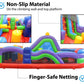TentandTable Giant Inflatable Obstacle Course Rock Climb & Slide, Rainbow