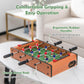 Goplus Foosball Table, 20 Inch Mini Tabletop Soccer Table with 2 Balls, Score Keepers, Portable Football Table for Kids, Family Night, Game Rooms
