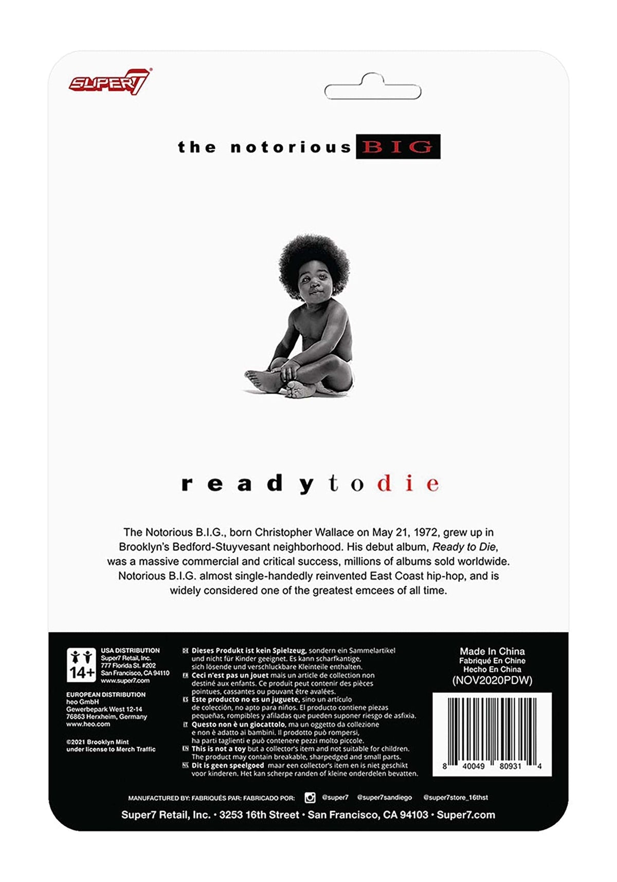 The Notorious B.I.G. Reaction Figure