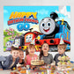 Train Birthday Backdrop Party Supplies for Train Themed Party Decorations(5x3ft)