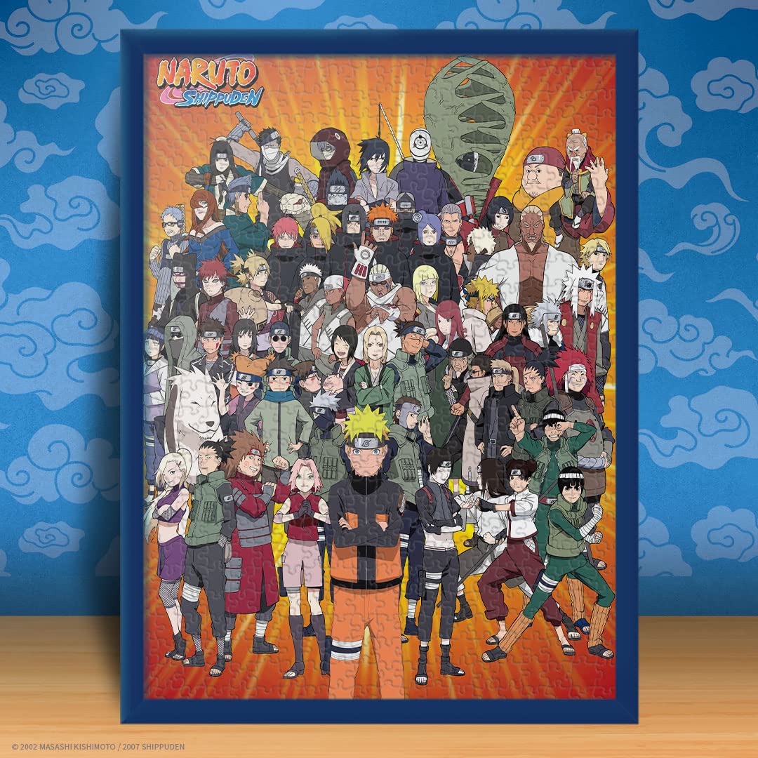 USAOPOLY Naruto “Never Forget Your Friends” 1000 Piece Jigsaw Puzzle | Collectible Puzzle Featuring Artwork of Naruto Uzumaki & Characters from
