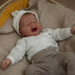 XinXinYuan 19 Inch Realistic Reborn First Cry Baby Girl Lifelike Crying Newborn Baby Dolls Soft Vinyl Body with Complete Accessories, Safe for Kids
