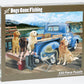 Vermont Christmas Company Dogs Gone Fishing Jigsaw Puzzle - 550 Piece Dog Puzzle for Adults & Families - Cute Puzzles of Dogs with Durable, Fully