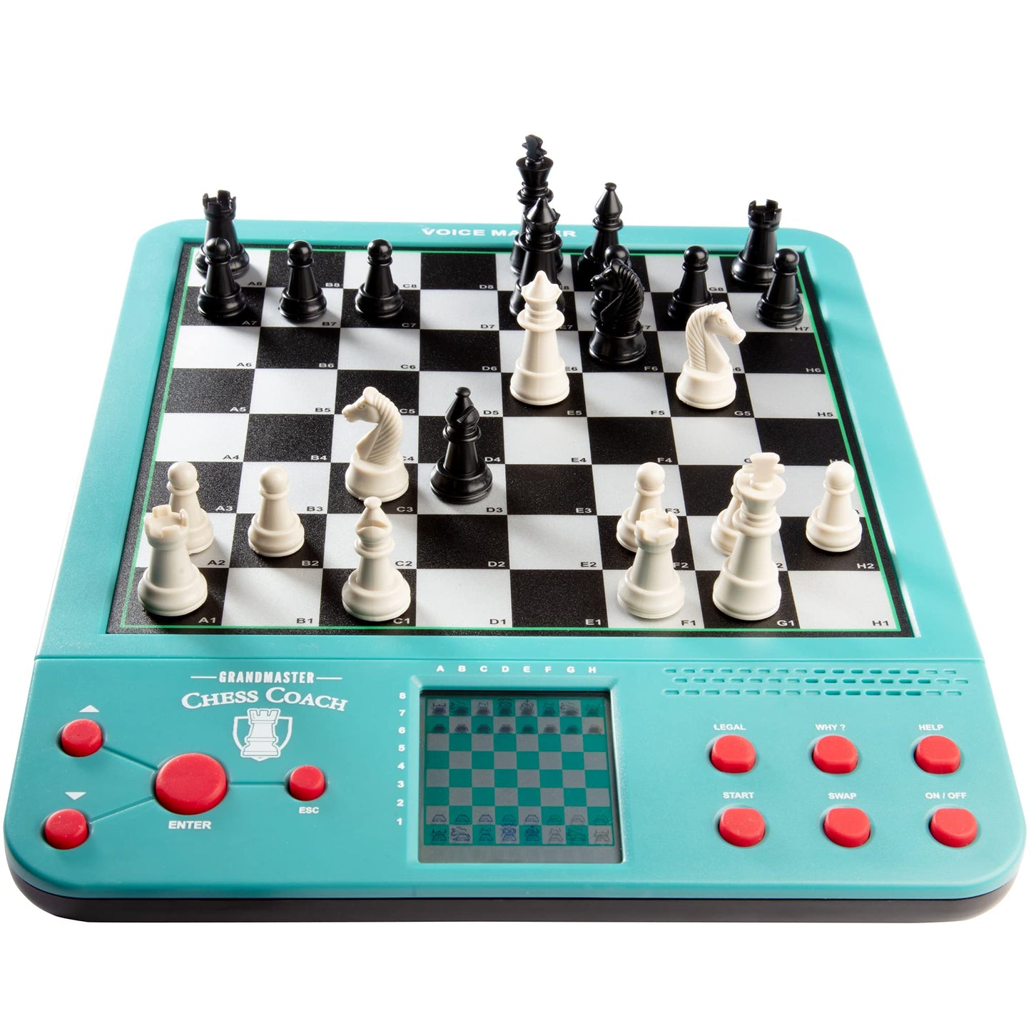 Electronic Chess Set for Kids & Adults- Grandmaster Game w Smart Computer Teaching Coach, 100 Preset Lessons Beginner to Expert - 12 Modes, 30 Skill