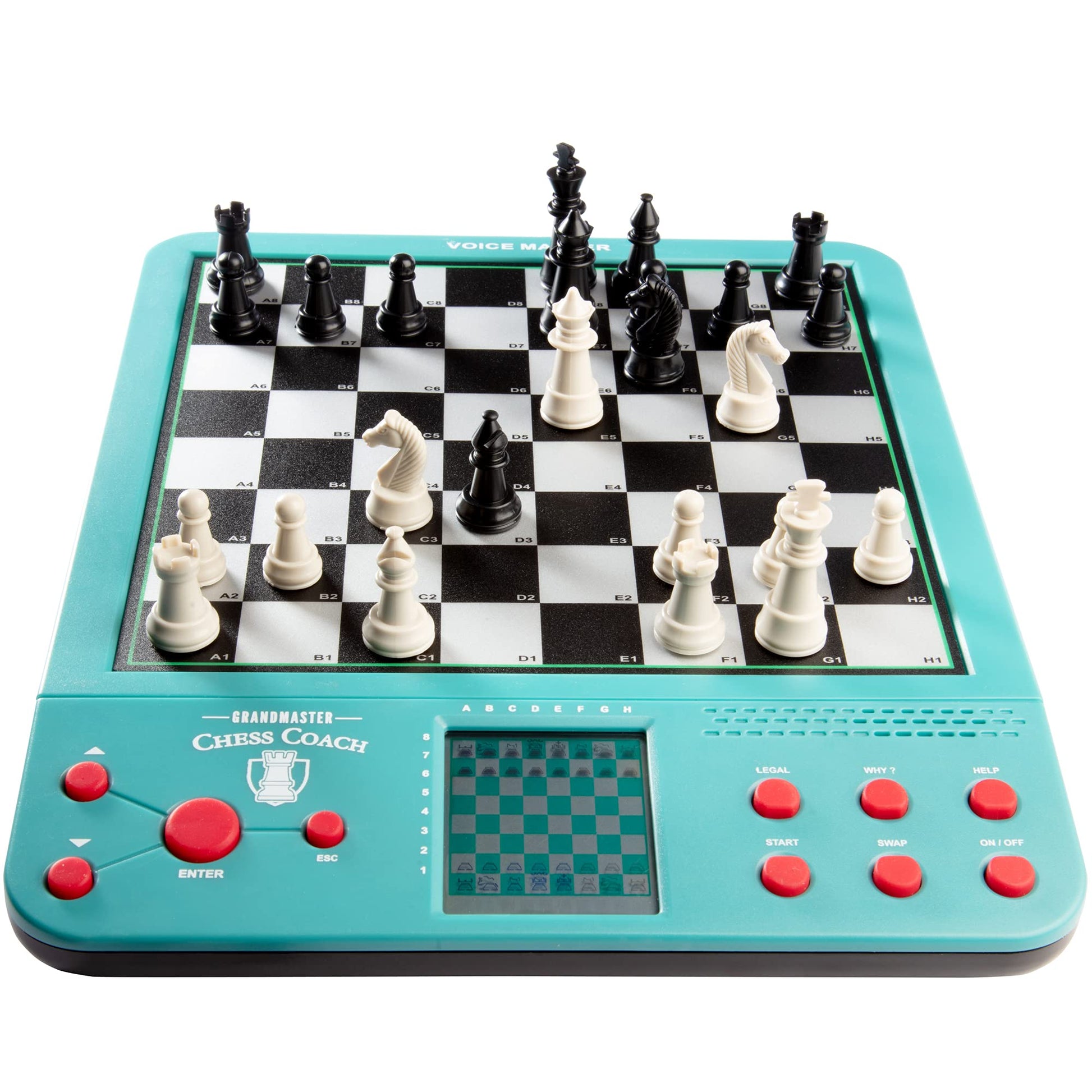 Electronic Chess Set for Kids & Adults- Grandmaster Game w Smart Computer Teaching Coach, 100 Preset Lessons Beginner to Expert - 12 Modes, 30 Skill