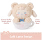 GUND Sanrio Cinnamoroll 6-Inch Plush Toy in Café Latte Bear Outfit; Ages 1+