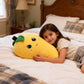 BABOLI Cuddly Mango Plush Toy Pillow Adorable Soft Fruit Stuffed Animal with Smile Face and Cute Expression Pretty Sweet Gifts for Kids Boys and Girls