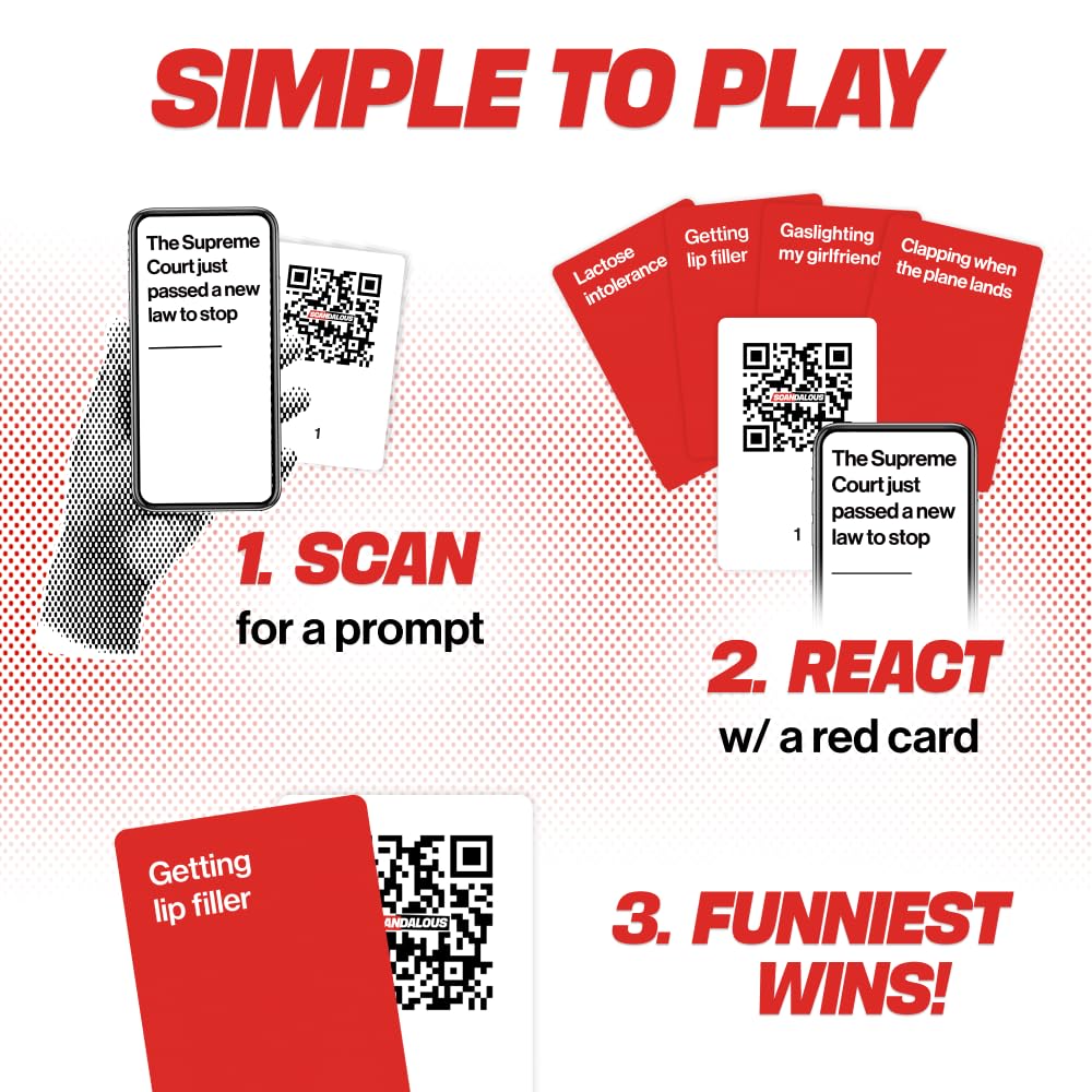 OFF TOPIC Scandalous Card Game for Adults - The Always Up-to-Date Adult Party Game - Hilarious Adult Game with Content Updated Weekly for Never-Ending