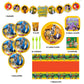 Wild Kratts Birthday Party Kit - All-in-One Celebration Pack for 10 Kids with Licensed Decorations, Environmentally Friendly Tableware, 5-Foot Banner