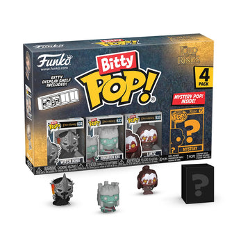 Funko Bitty POP! Lord of the Rings - Witch King, 4-Pack and A Surprise Mystery Mini Figure - 0.9 Inch (2.2 Cm) - Lord of the Rings Collectable