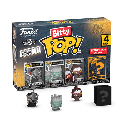 Funko Bitty POP! Lord of the Rings - Witch King, 4-Pack and A Surprise Mystery Mini Figure - 0.9 Inch (2.2 Cm) - Lord of the Rings Collectable