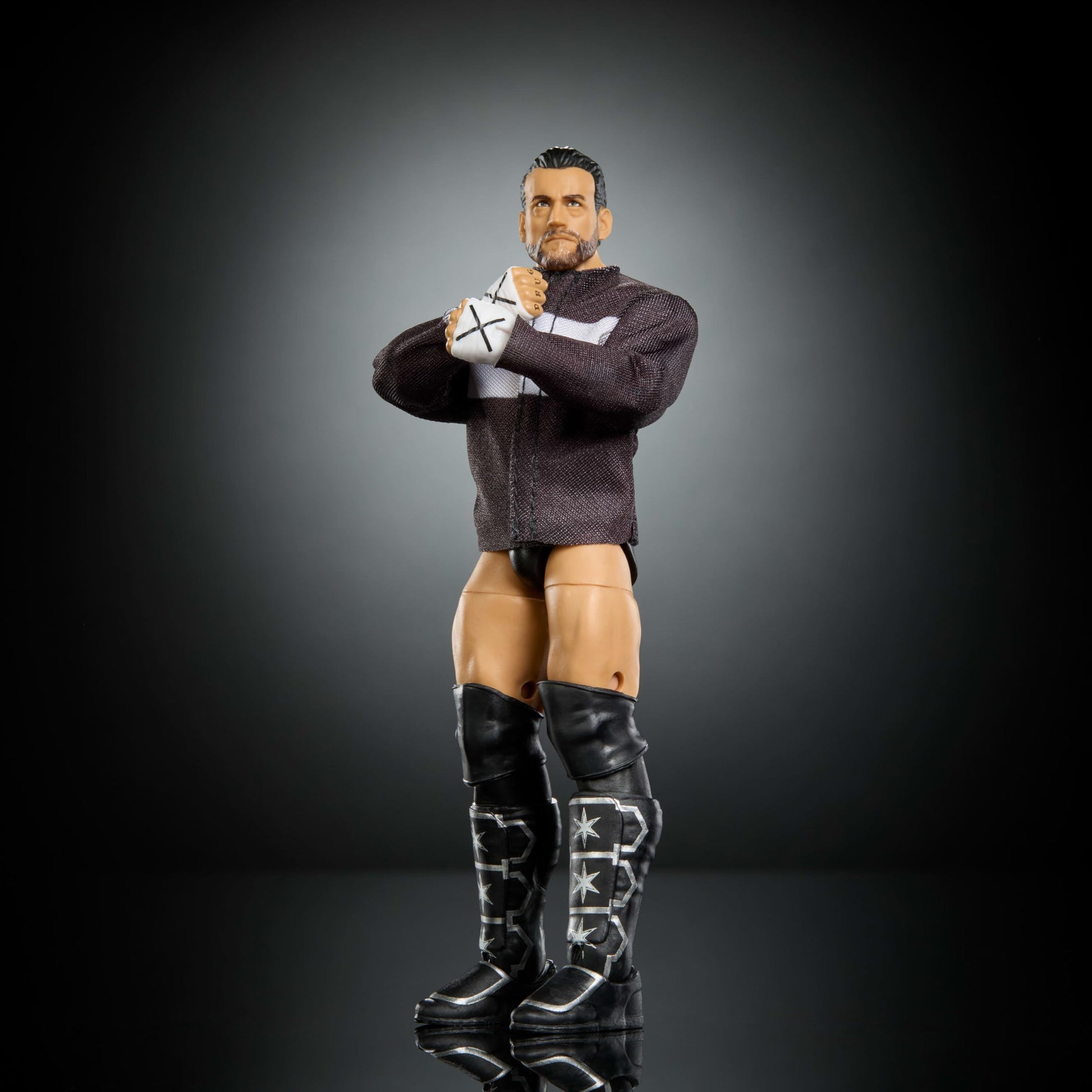 Mattel WWE Elite Action Figure & Accessories, Series #124 Set, 6-inch Collectible CM Punk with 25 Articulation Points & Swappable Hands