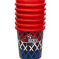 Battle Buckets - Giant Yard Pong and Basketball Game with 12 Buckets, 2 Balls, Carrying Bag, and Air Pump - Outdoor Game for Lawn, Backyard, Beach