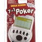 Classic Game Collection Gambling Electronic Game Pack - Mega Screen Solitaire & 7 in 1 Poker Handheld Games (Ages 156+)
