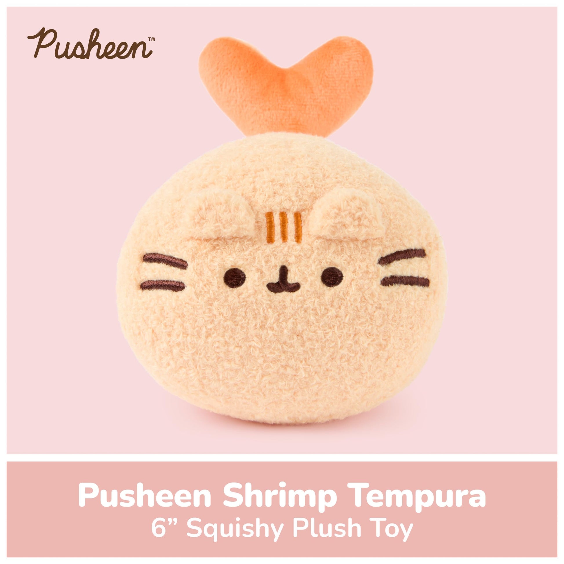 GUND Pusheen Bento Shrimp Tempura 6-Inch Plush Toy for Ages 8+